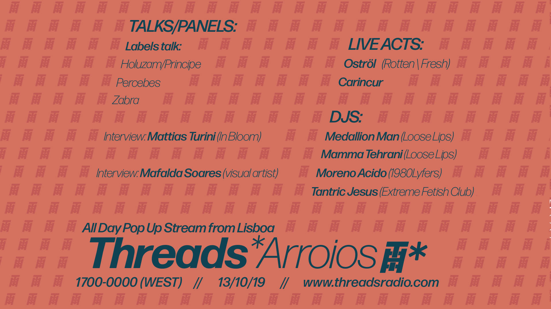Threads*// Arroios (Lisbon) Pop Up Event 13/10/19