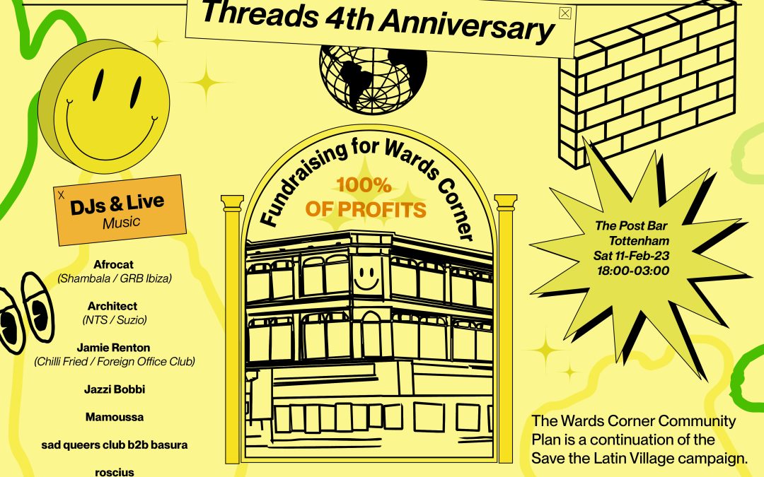 NEWS: Threads to host Wards Corner fundraiser for 4th anniversary